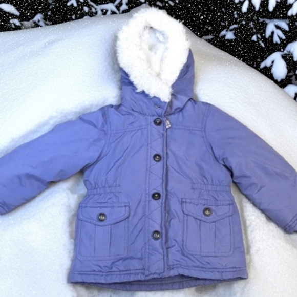 Carter's Other - HP😊Carter's Purple Hooded Puffer Jacket
